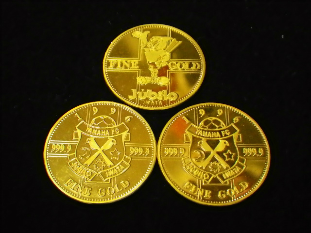 純金K24 ジュビロ磐田　記念金貨金貨の重さ56gです