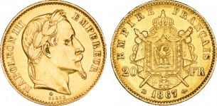 20フラン ナポレオン金貨
